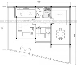 Thiết kế Biệt thự mini 4,5 tầng trên đất hình thang