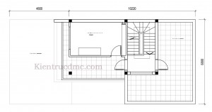 Thiết kế nhà đẹp, Thiết kế nhà phố 2,5 tầng mặt tiền 6,8m