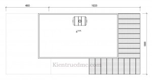 Thiết kế nhà đẹp, thiết kế nhà phố 2,5 tầng mặt tiền 6,8m