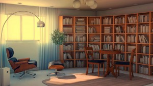 Thiết kế phòng đọc sách với màu sắc phù hợp