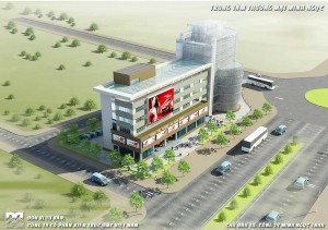 Phối cảnh tổng thể - Thiết kế trung tâm thương mại Minh Ngọc