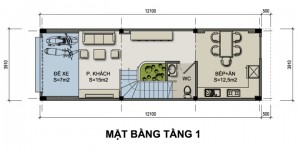 Thiết kế nhà phố 4,5 tầng diện tích 47m2