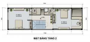 Thiết kế nhà ở kết hợp kinh doanh 3,5 tầng