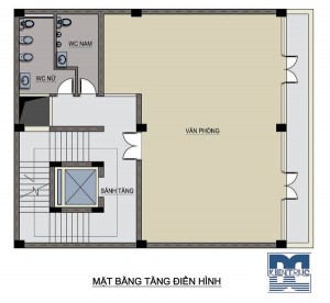 Tư vấn thiết kế văn phòng 6 tầng cho thuê miễn phí