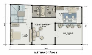 Tư vấn thiết kế nhà ở kết hợp kinh doanh trên đất hình thang vuông miễn phí