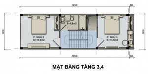 Thiết kế nhà phố 4,5 tầng diện tích 47m2