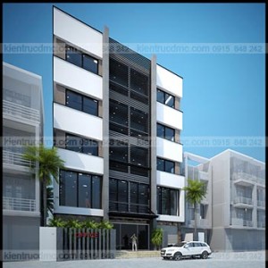 Thiết kế nhà phố kết hợp kinh doanh trên đất hình thang