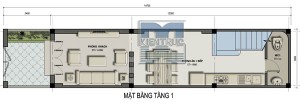 Tư vấn thiết kế nhà 4,5 tầng trên đất hẹp 3m x 14,5m