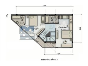 Thiết kế nhà 4 tầng trên đất vát góc