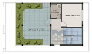 Tư vấn thiết kế nhà phố 4 tầng 70m2