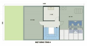 Thiết kế nhà 4 tầng thông thoáng diện tích 112m2