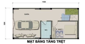 Tư vấn thiết kế nhà ở kết hợp kinh doanh 3 tầng 57m2