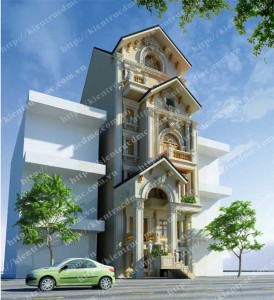 Thiết kế biệt thự phố phong cách cổ điển