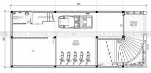 Thiết kế nhà phố 4 tầng mặt tiền 7,5m Thành Phố Vinh