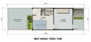 Thiết kế nhà ở kết hợp kinh doanh 3,5 tầng