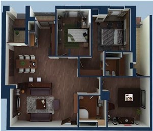 Thiết kế nội thất chung cư cao cấp 151m2, thiết kế nội thất