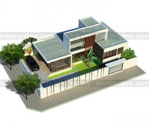 Thiết kế biệt thự hiện đại trên đất 375m2 - Thiết kế nhà vườn