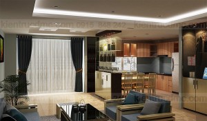 Thiết kế nội thất căn hộ chung cư CT8 Tây Hồ, nội thất chung cư mini