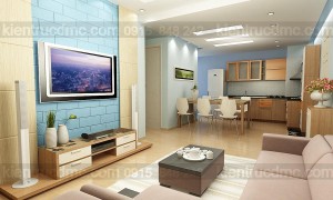 thiết kế nội thất căn hộ chung cư 80m2, thiết kế nội thất chung cư mini hoàng đạo thúy hà nội