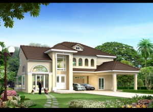 Thiết kế biệt thự trên đất 900m2