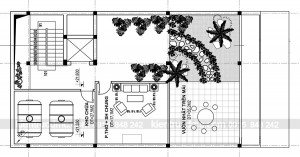 Thiết kế nhà ở kết hợp văn phòng cho thuê, thiết kế nhà phố 7 tầng mặt tiền 8,57m
