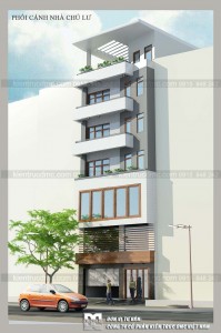 Thiết kế nhà phố 7 tầng diện tích 76m2