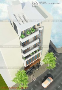 Thiết kế nhà phố 7 tầng diện tích 76m2