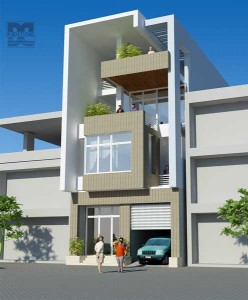 Tư vấn thiết kế nhà ở kết hợp văn phòng 156m2