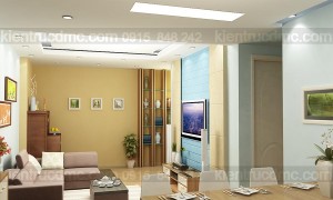 thiết kế nội thất căn hộ chung cư 80m2, thiết kế nội thất chung cư mini hoàng đạo thúy hà nội