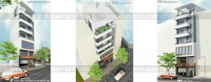 Thiết kế nhà phố 7 tầng diện tích 76m2