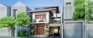 Tốp mẫu thiết kế nhà phố đẹp 2016-2017