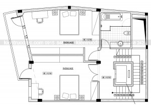 Thiết kế nhà phố 7 tầng diện tích 76m2