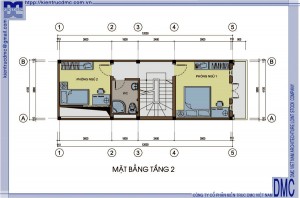 Thiết kế nhà 4 tầng diện tích 4,1m x 12m