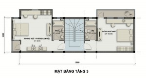 Thiết kế nhà 2 mặt tiền 73m2