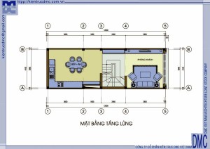 Thiết kế nhà 4 tầng diện tích 4,1m x 12m