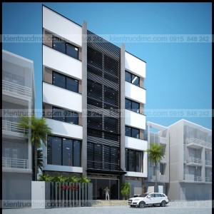 Thiết kế nhà phố kết hợp kinh doanh trên đất hình thang