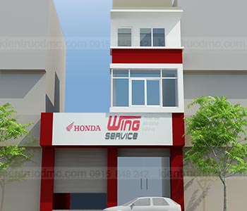 Thiết kế nhà phố lệch tầng kết hợp kinh doanh