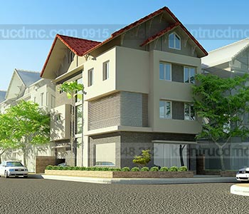 Thiết kế biệt thự 3 tầng 230m2