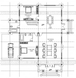 Thiết kế Biệt thự kiểu pháp trên đất 1180m2