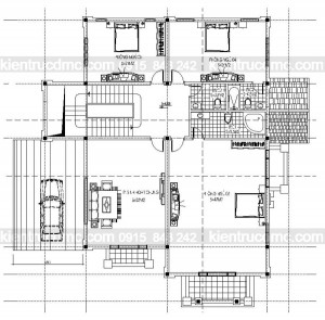 Thiết kế Biệt thự kiểu pháp trên đất 1180m2