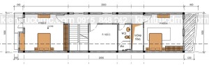 Thiết kế nhà lô phố mặt tiền 5m trên đất 137m2