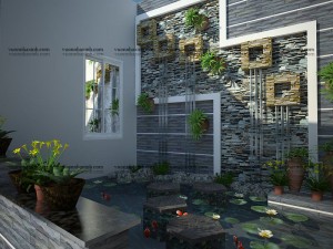 Thiết kế vườn nhà phố hiện đại