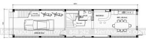Thiết kế nhà phố 4 tầng đẹp mặt tiền 4,5m