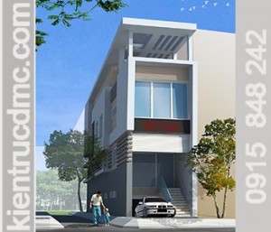 Thiết kế nhà phố 4 tầng đẹp hiện đại