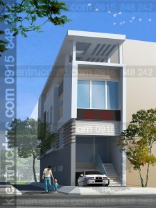 Thiết kế nhà phố đẹp 4 tầng hiện đại