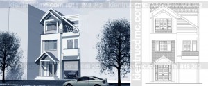 Thiết kế biệt thự phố 3 tầng hiện đại đẹp
