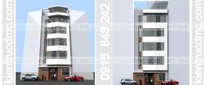 Thiết kế nhà lô phố 5 tầng hiện đại