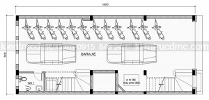 Thiết kế nhà phố đẹp 7 tầng hiện đại