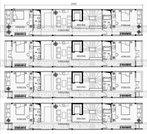 Thiết kế nhà ống hiện đại 7 tầng