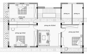 Thiết kế biệt thự 4 tầng phong cách hiện đại, sang trọng